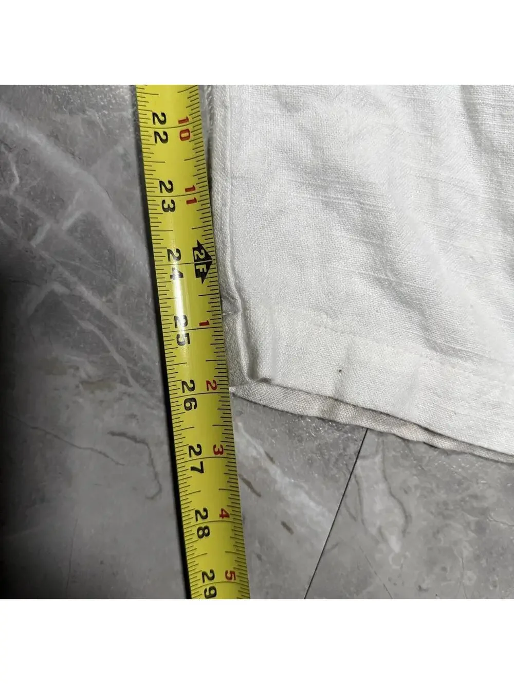 YoungLA White Linen Drawstring Pants Medium